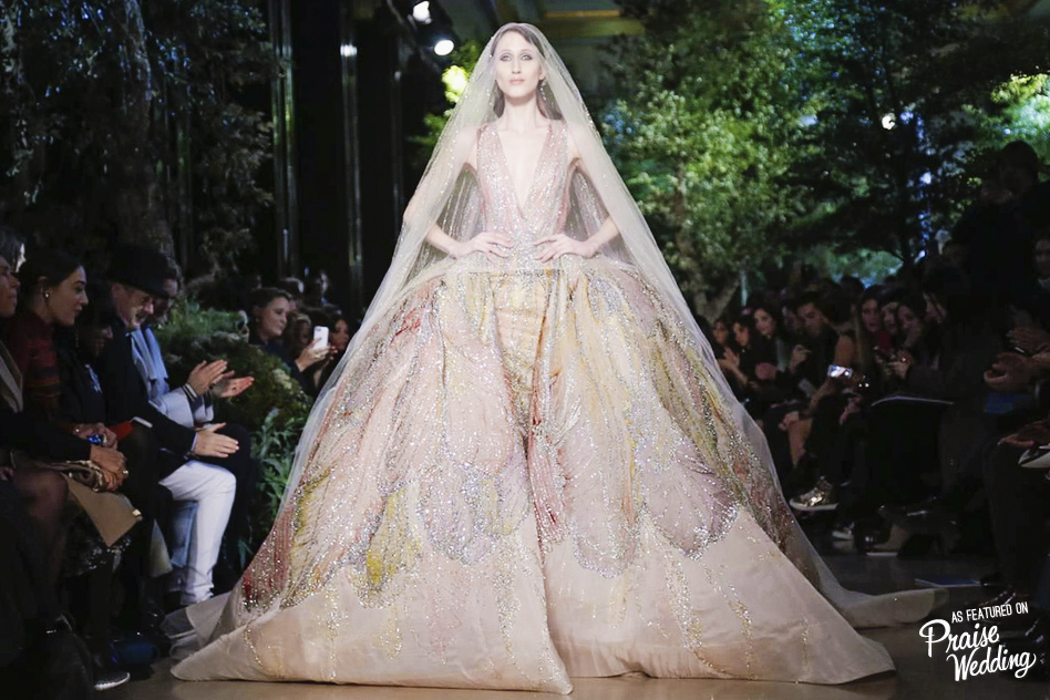 This gown from Elie Saab's Spring/Summer 2015 collection is downright droolworthy!