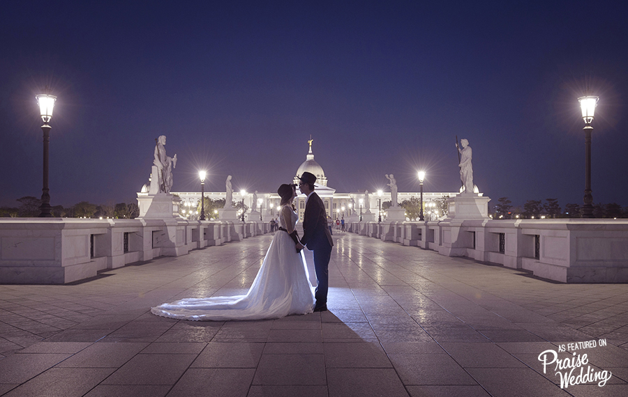Can you feel the magic from this stunning night prewedding session?
