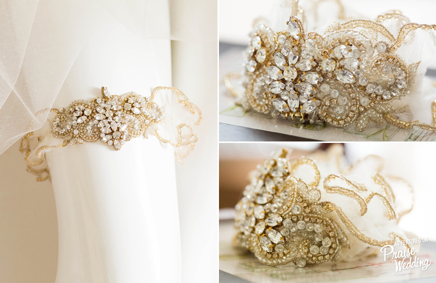 Can't say no to a gold garter! Ladies, some of us are born with glitter in our veins!  