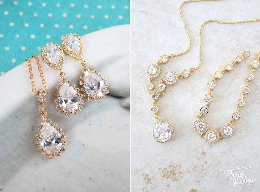 Pretty bridal accessories for a bling addition!