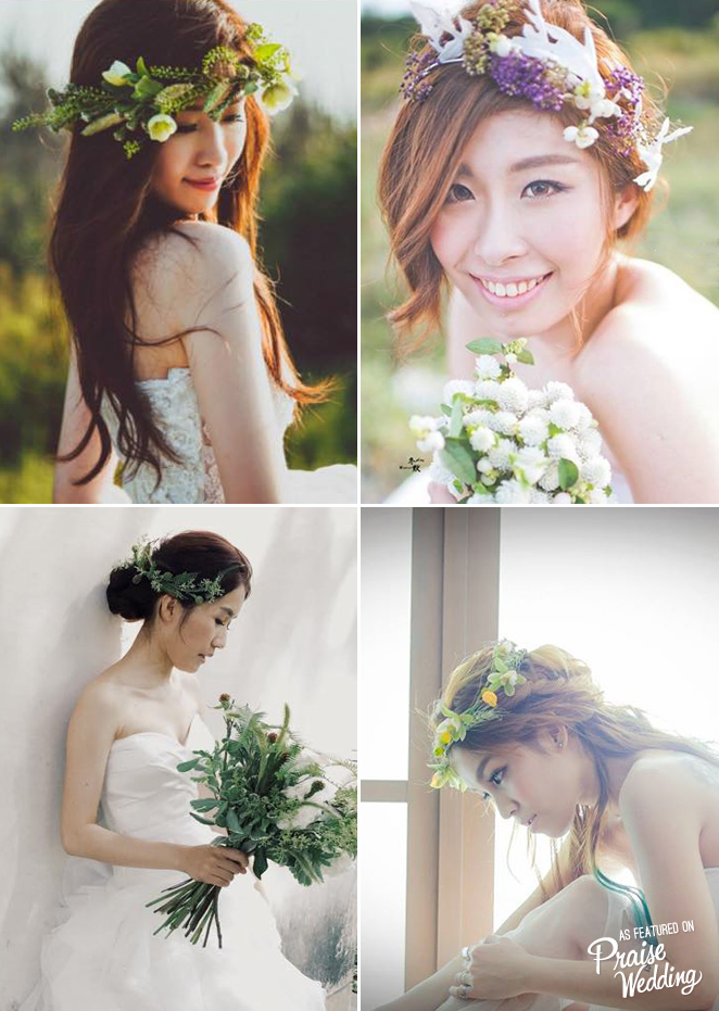 Flower crowns have been taking the wedding world by storm