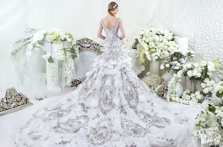 Stunning Dar Sara wedding dress with gorgeous SWAROVSKI details!