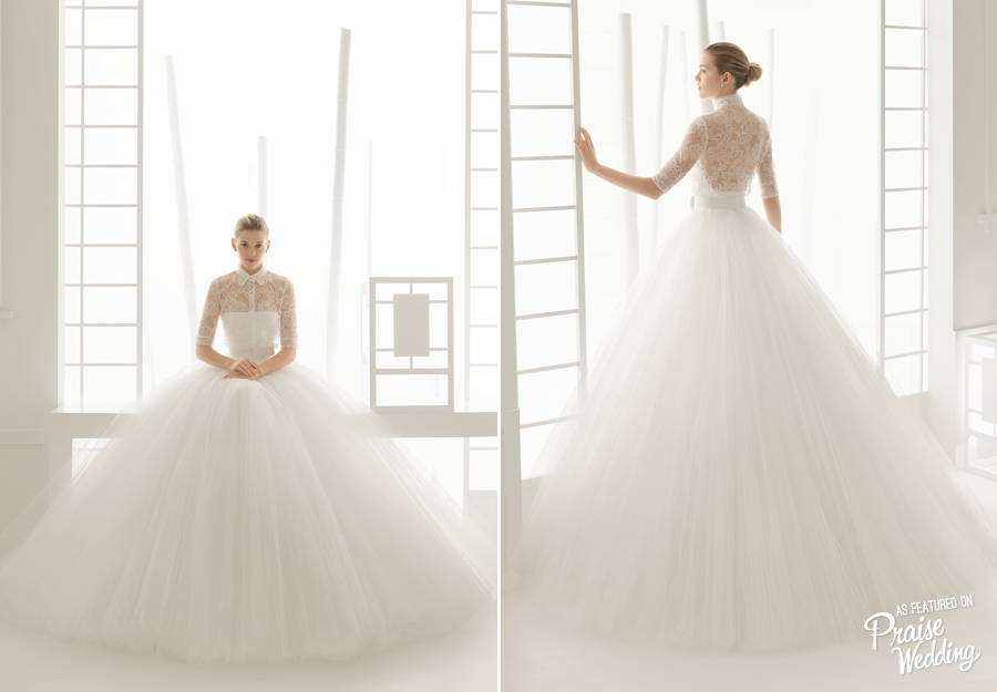 So in love with this timeless Dosel Gown from Rosa Clara's 2016 collections!  Classic, soft, and full of sweet femininity!
