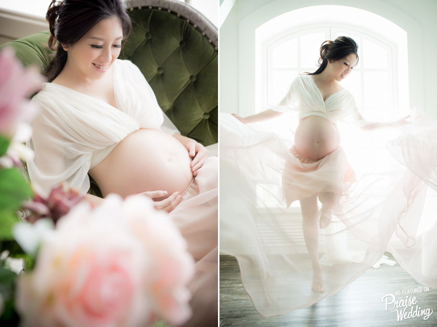 This maternity session depicts love, dream, and pure joy!