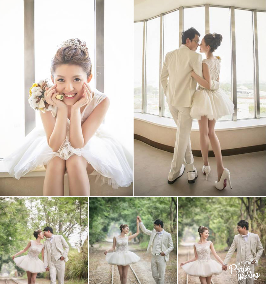 So in love with this adorable chic bridal look! 
