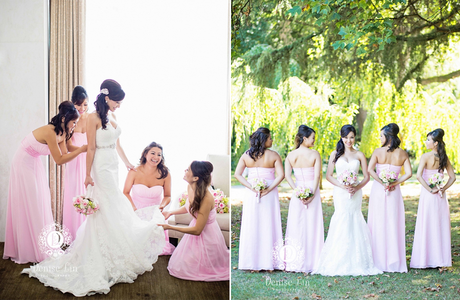 Cannot tie the knot with your besties by your side! Love these adorable bridesmaid photos!