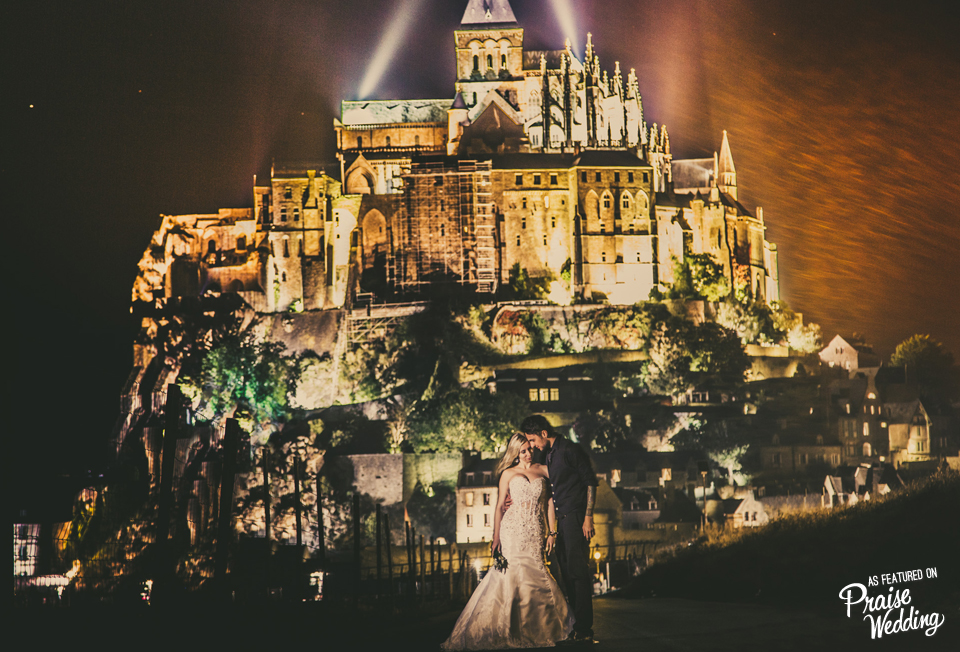 Stunning magical fairytale wedding photo captured in France!