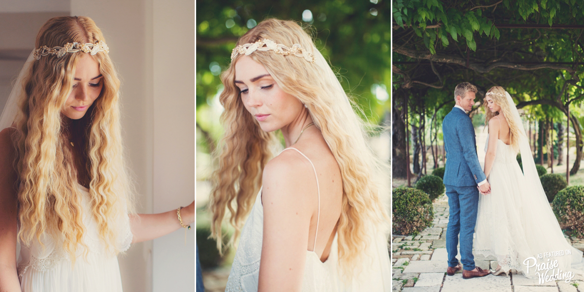 How radiant is this gorgeous bride and her natural, effortless beauty?