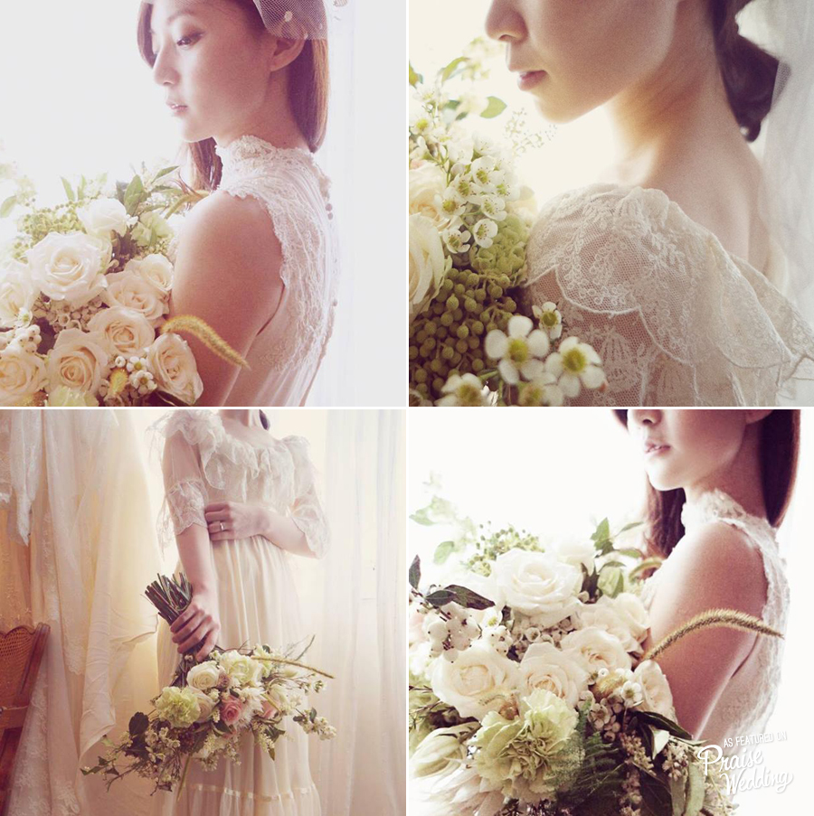 So in love with these romantic vintage details!