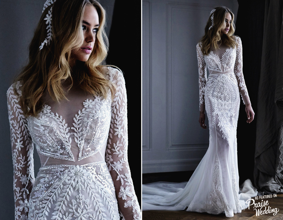 Downright droolworthy illusion gown by Pallas Couture, a chic design to dream of all day!