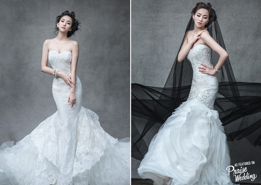 These chic and elegant gowns by Blanche Neige show dreamy sophistication at its best!