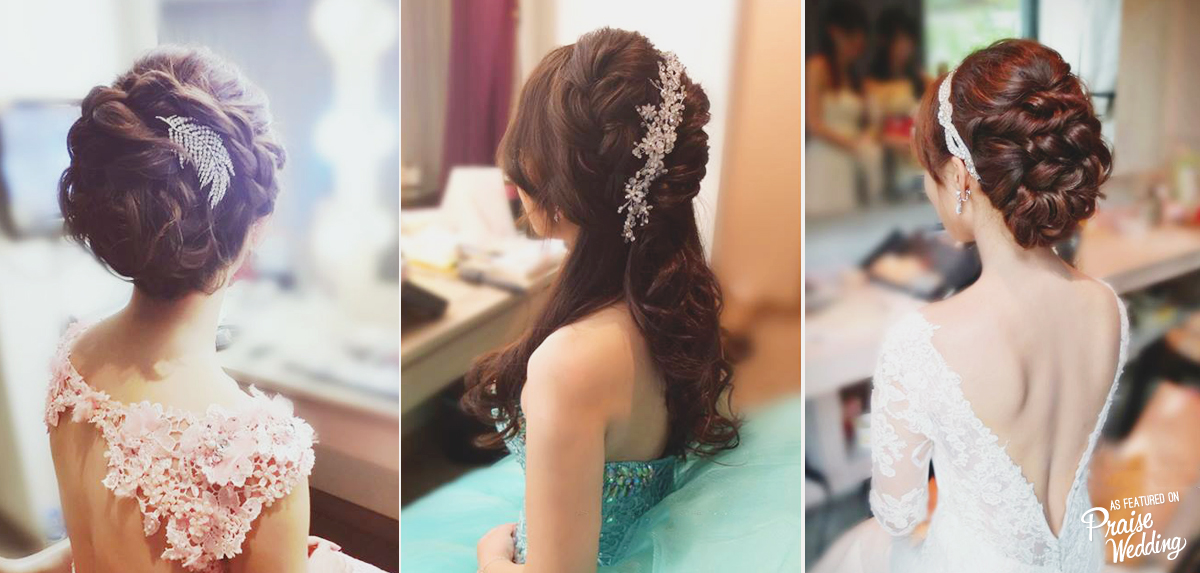 Pretty bridal hairstyles to get you inspired!