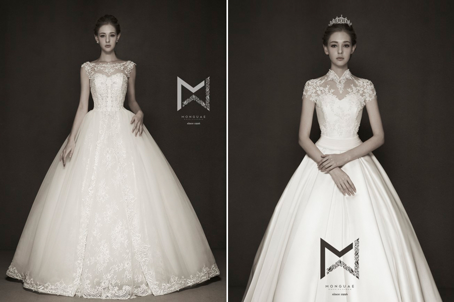 Seriously, the classics never go out of style! Monguae's signature bridal collection features romantic silhouettes with regal touches!