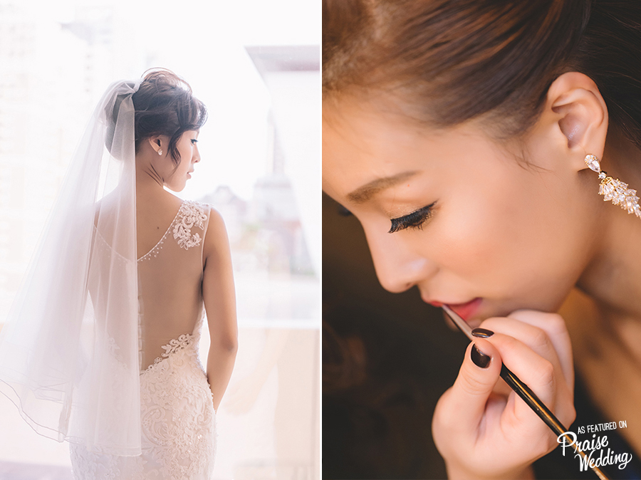 Wow! This Bride shows impeccable style from start to finish!