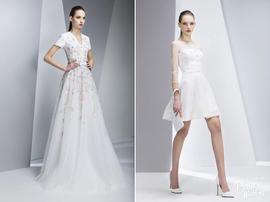 George Hobeika sleek and stylish gowns for modern brides! 