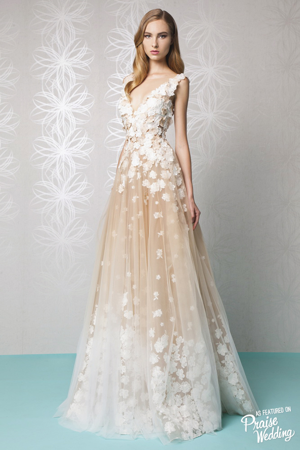 We're graced with gorgeousness thanks to this Tony Ward floral-inspired gown!