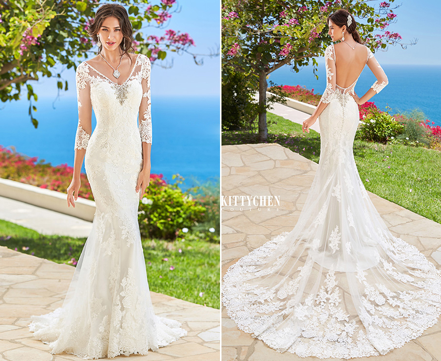 Blending signature feminine silhouette with a romantic touch, Kitty Chen has created this exquisitely detailed wedding dress that is splendidly elegant!