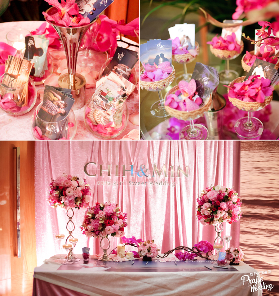 A tropical-inspired pink wedding theme for your girly dreams!