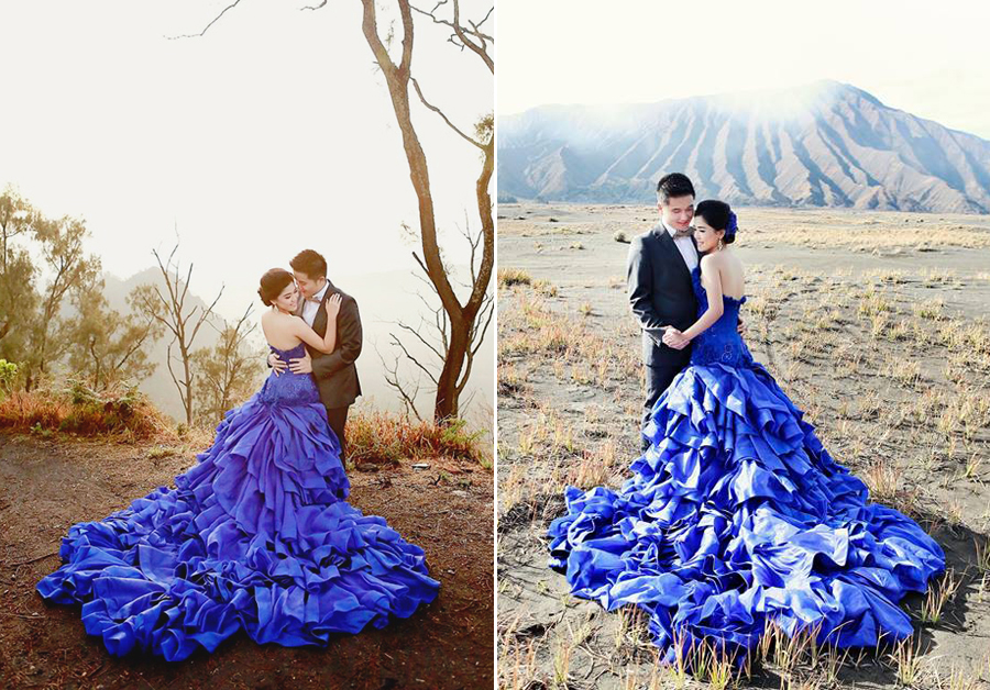 This stylish Mount Bromo prewedding session is taking our breath away!-Pictures0216-blue