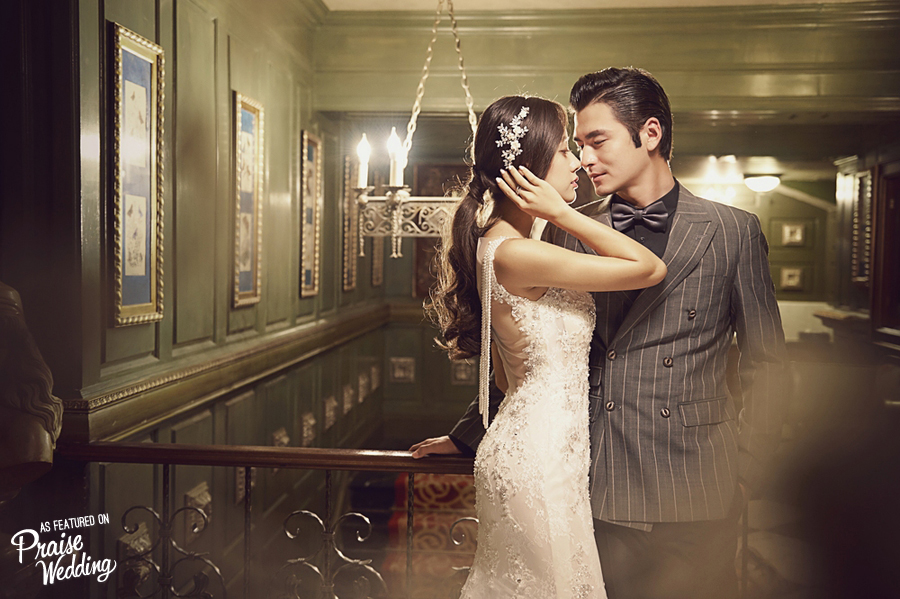 This vintage-inspired prewedding session is just as picturesque as can be!
