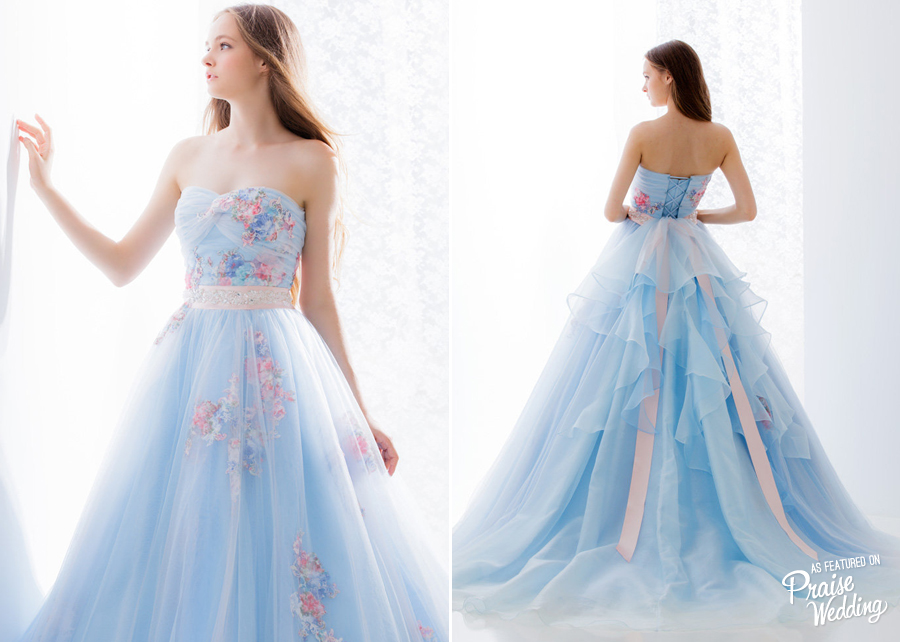 Wow-ee! So in love with this dreamy blue gown from Hardy Amis London! Sweet romance with a touch of magic!