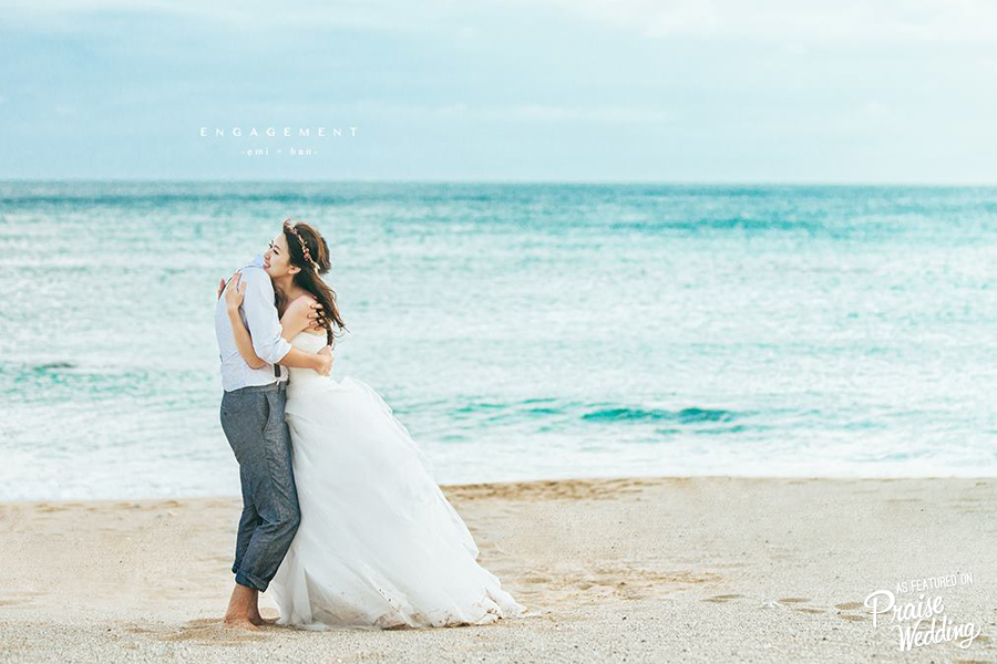 This beach wedding is packing on the romance in the best way possible!