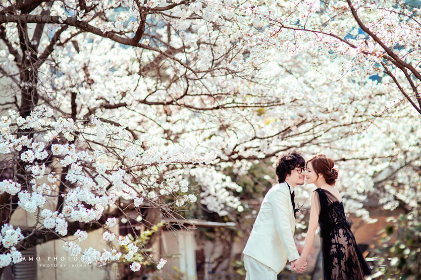 This stylish cherry blossom affair is the definition of modern romance!