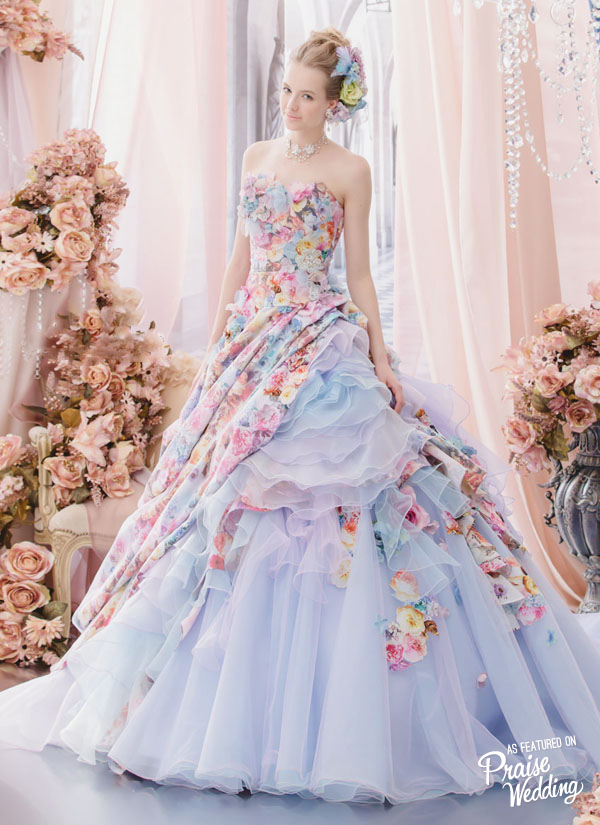 If you're looking for a princess worthy gown, you can't miss this one from Maria Feria Couture!  