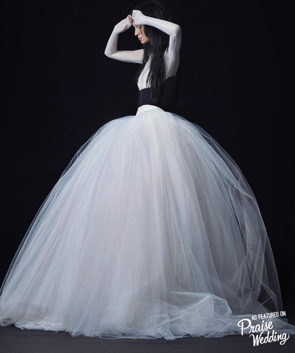 Words can't describe the beauty of this stylish gown from Vera Wang's latest bridal collection!