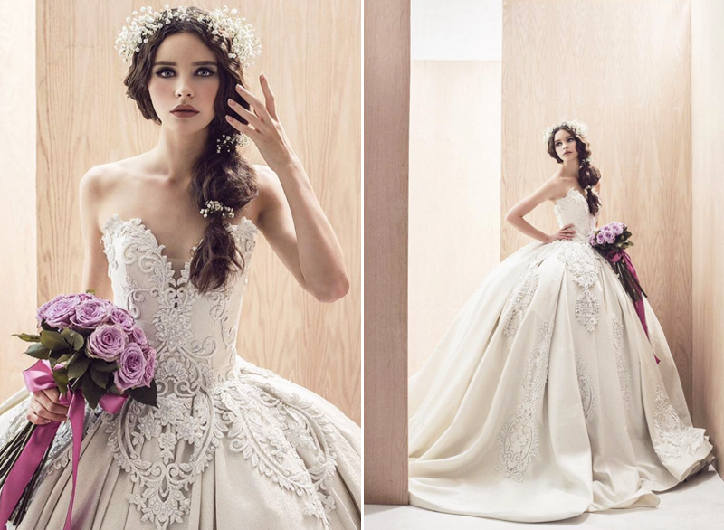 Cindy Tandiyah's new bridal gown design marries the classic and the new in a perfectly beautiful package!