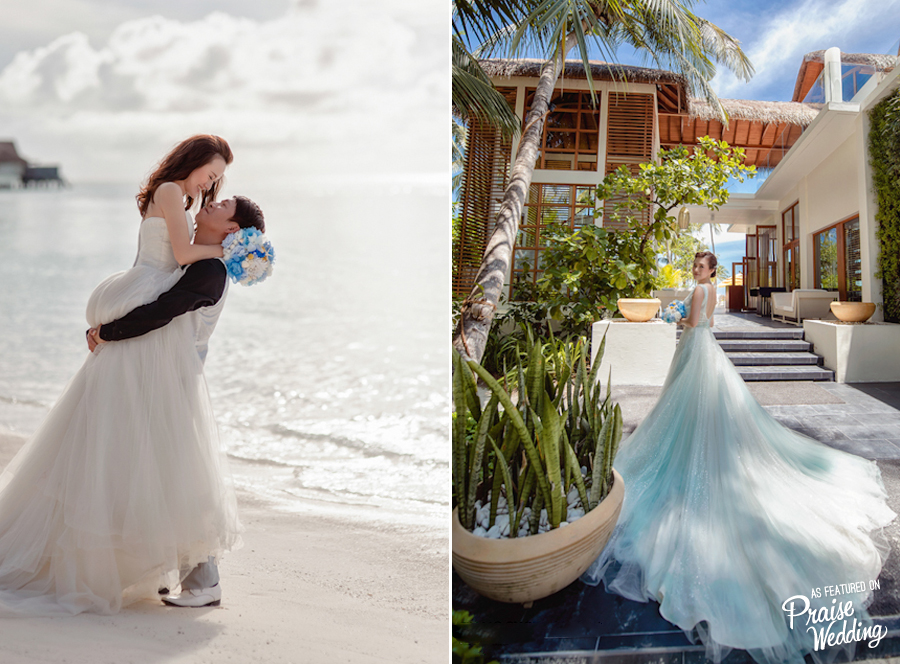 This Bride and her two stunning bridal looks are so charming and stylish!
