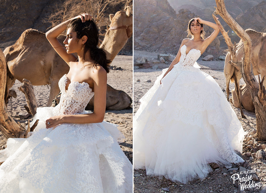 Bold, lively, and romantic, Pnina Tornai embraces sweet femininity with a touch of edginess!