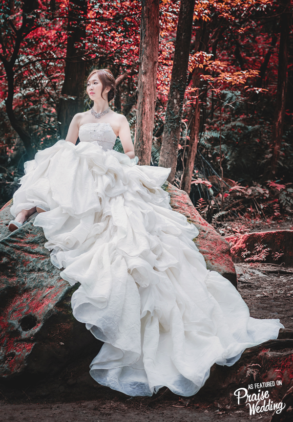 Whimsical woodland bridal inspiration!