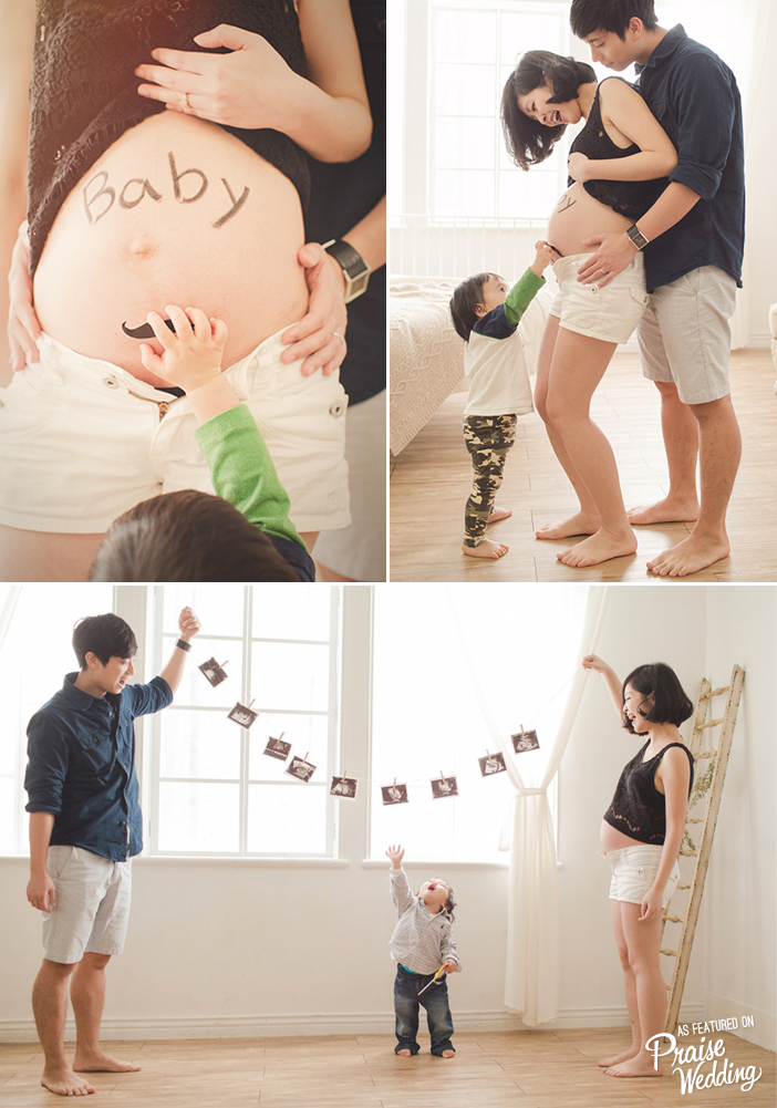 Ok, we can't contain ourselves over this cuteness! How lovely is this maternity family session!