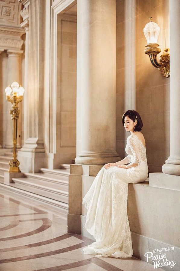 Style, grace, and effortless beauty, this timeless bridal portrait deserves to be framed!