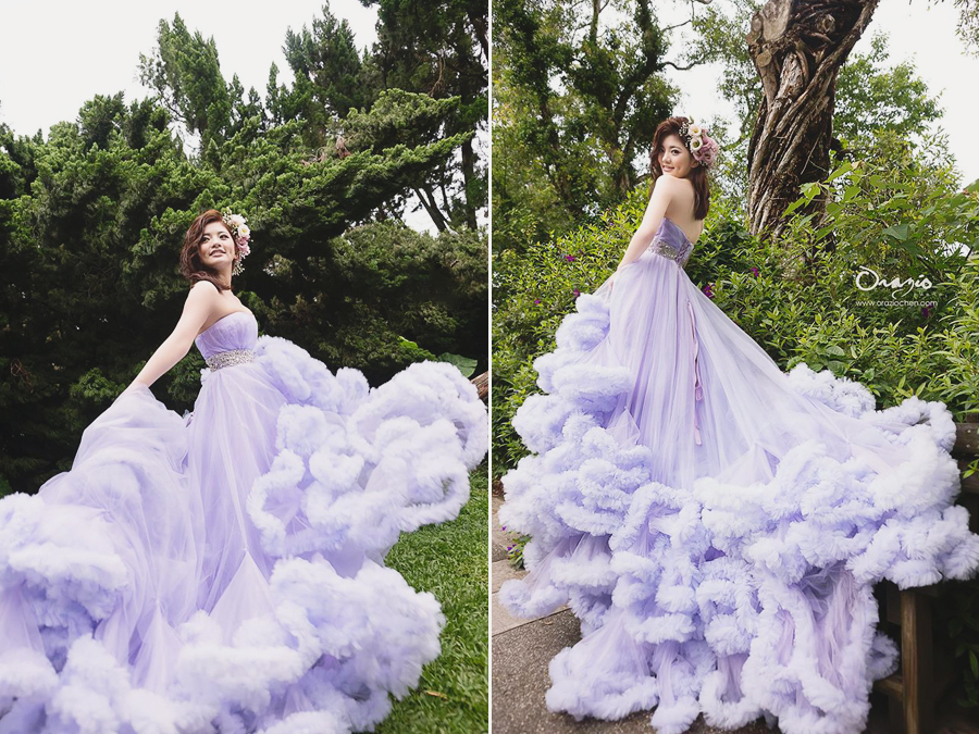 Dreamy bridal session featuring a romantic lavender gown!