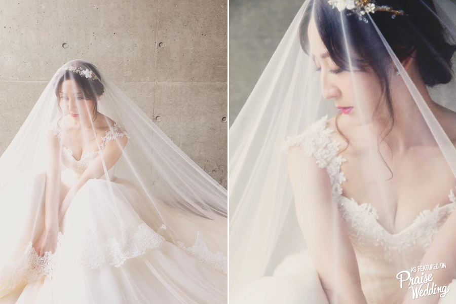 A romantic, whimsical bridal look to dream of all day!