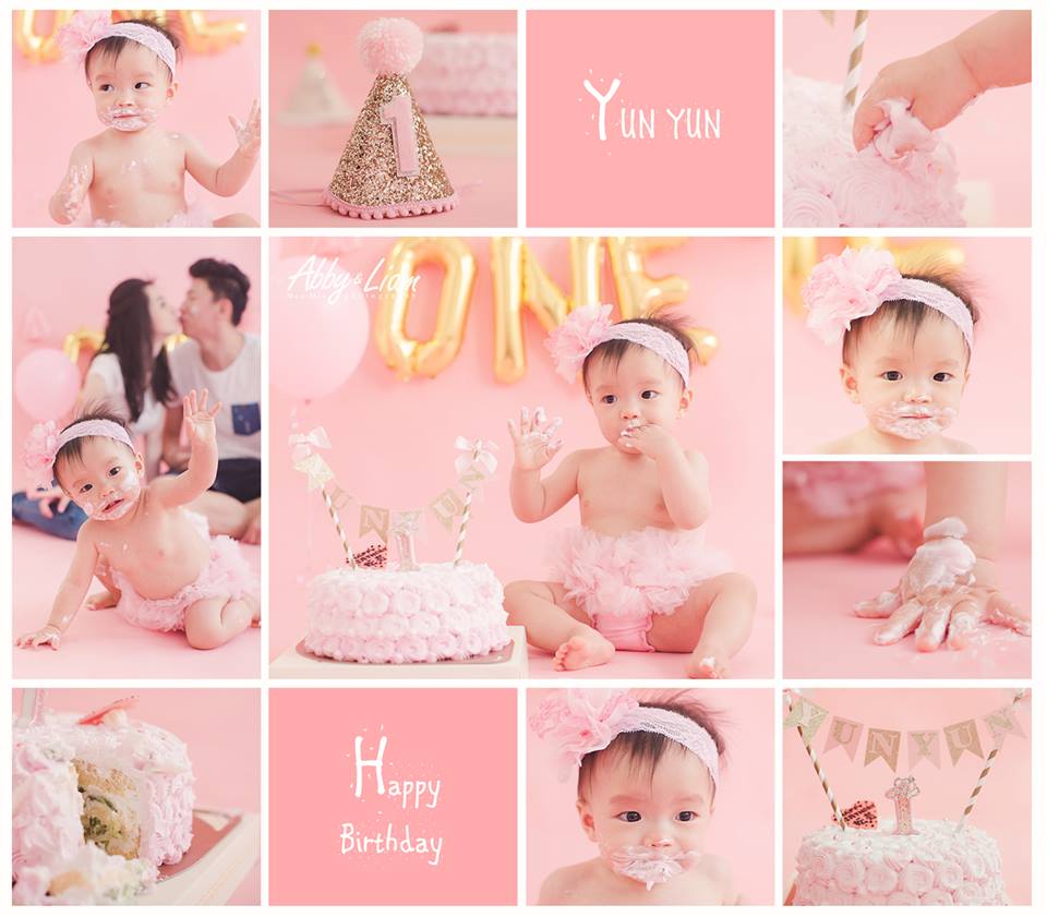 Cuteness overload! Adorable cake smash session for baby's first birthday! 