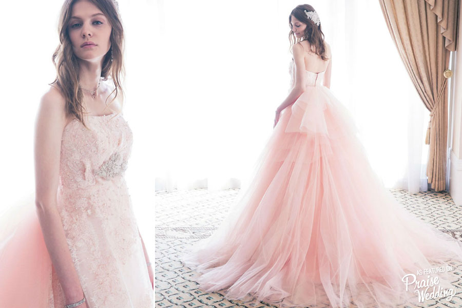 Classic and feminine, here comes the princess-worthy gown from Jill Stuart Bridal's latest collection!