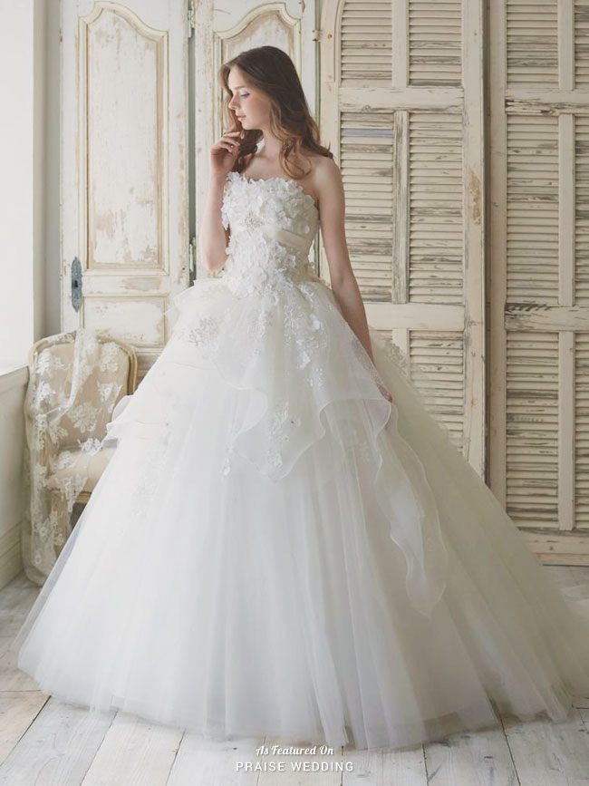 This dreamy floral wedding gown from Loletta Angelique is fit for a princess! 