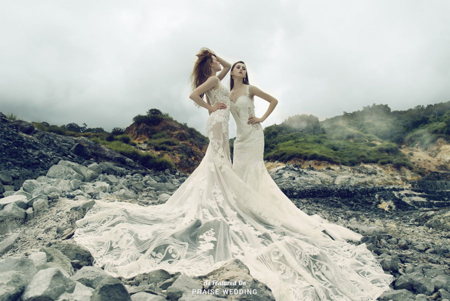 Blending signature feminine cuts with illusion details, Jenny Chou Wedding's new collection is splendidly beautiful! 
