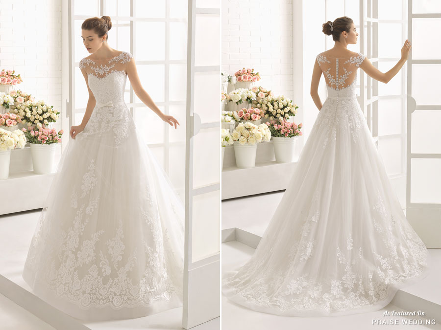 A romantic gown from Aire Barcelona that embodies soft, ethereal beauty!
