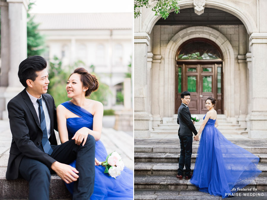 Timeless, stylish, and elegant, this prewedding photo is such a sweet treat!