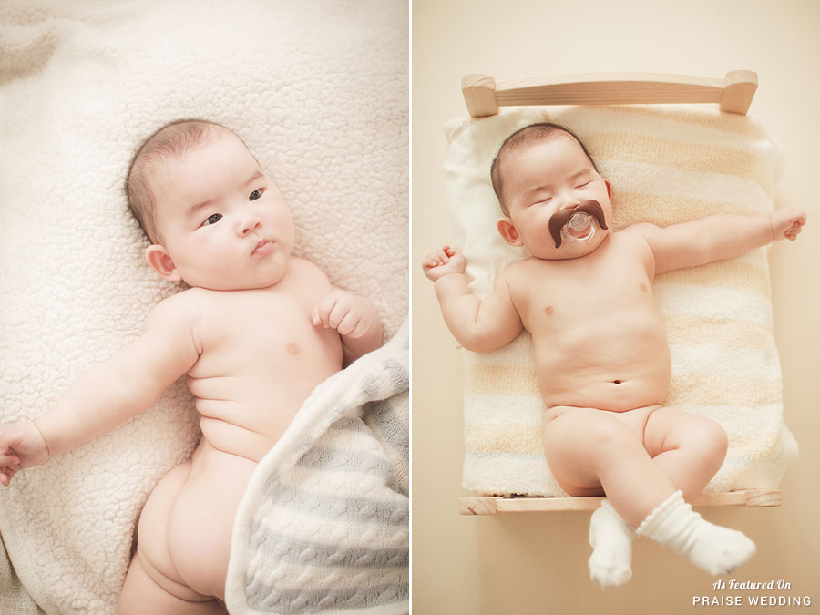 Cuteness overload! Every detail of this baby photo session is melting our hearts!