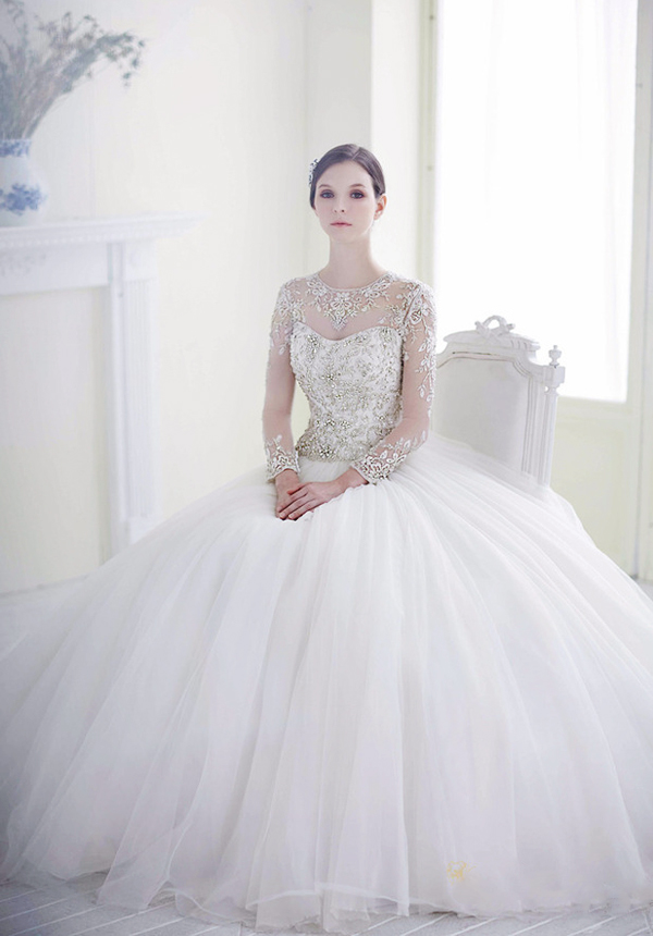Gorgeous jeweled gown from Monica Blanche that marries the classic and the new in a perfectly graceful package!