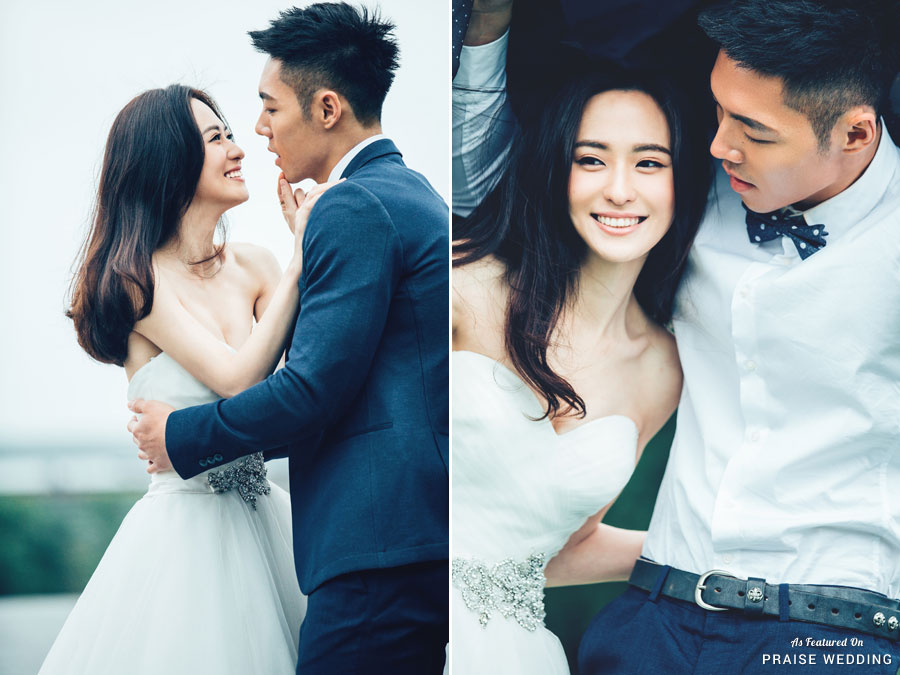 A super stylish couple and their timelessly beautiful prewedding photo!