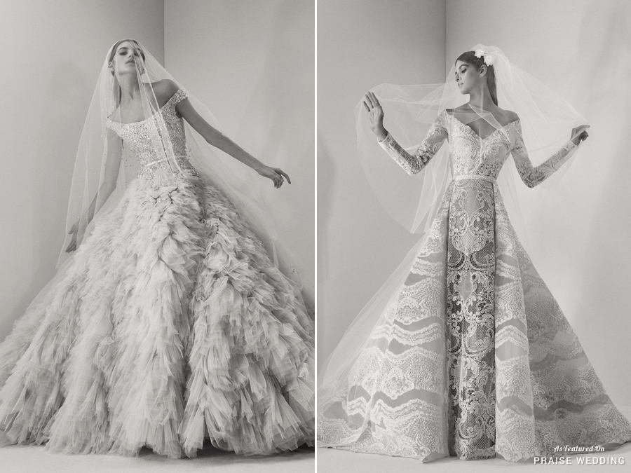 Incredibly romantic and filled with fashion forward detailing, we are in love with the Elie Saab 2017 Bridal Collection, presenting the convertible trend in a number of ways!