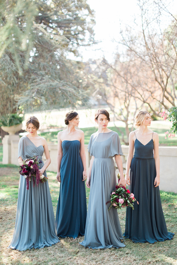 So in love with these super chic bridesmaid dresses from Jenny Yoo!