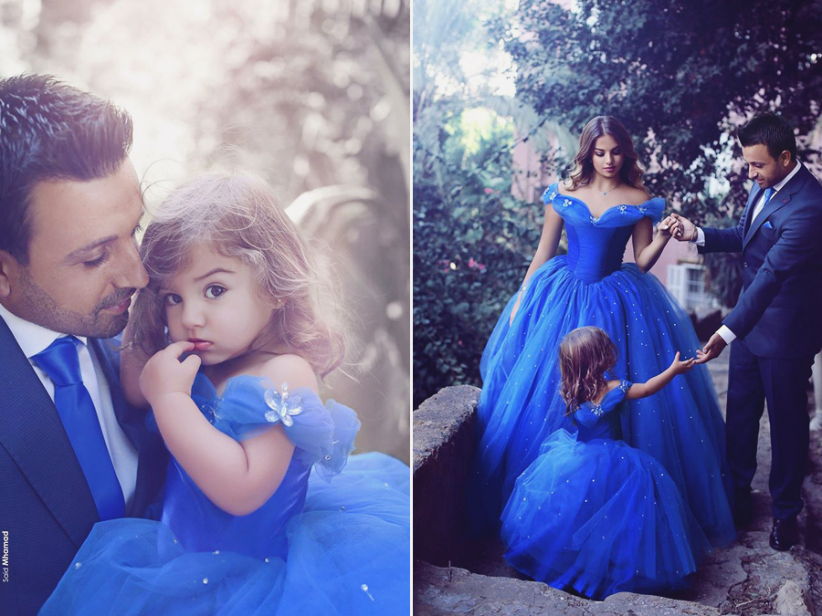 Awe how sweet! This Cinderella-inspired family photo session is making our hearts sing! 