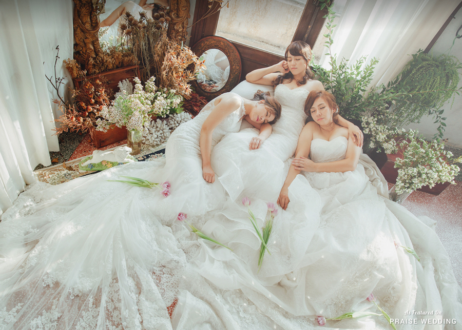 Capture your prettiest moment with your besties! Utterly dreamy sister bridal portrait to dream of all day!